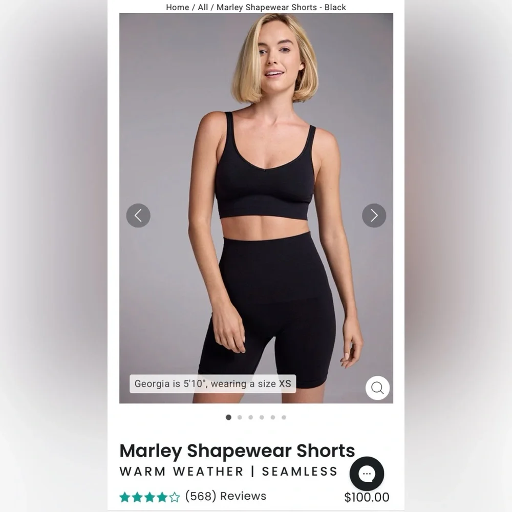 Woolx Marley High-Waist Shapewear Shorts - Picture 2 of 6